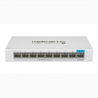 Качественный коммутатор Keenetic PoE+ Switch 9 с оперативной доставкой