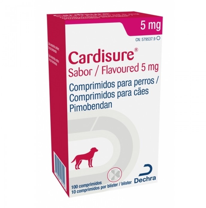 Кардишур (Cardisure) при сердечной недостаточности у собак, 5 мг, 10 мг 100 таб