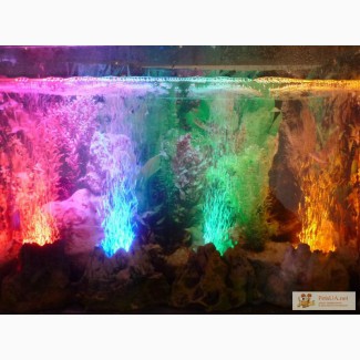 Аквадекор Вулкан, вулканчик в аквариум, декоративная подсветка,аквариумное освещение