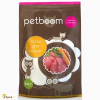 Petboom - Сухой корм для взрослых кошек с мясом и овощами