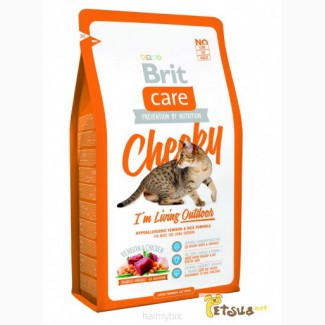 Корм для кошек BRIT CARE Cat Cheeky I 180; m Living Outdoor