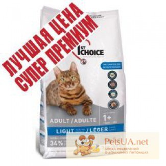 1st Choice (Фест Чойс) малокалорийный сухой супер премиум корм для котов с избыточным весом